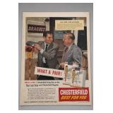 c. 1954 Chesterfield Dragnet Advertising Print