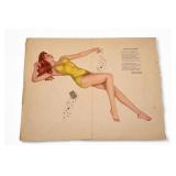 Curves Are Trumps Pin-Up Print Varga Girl
