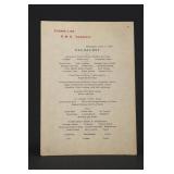 1929 Cunard Line R.M.S. Caronia Breakfast Menu