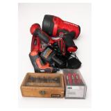 Lot of Cordless Tools, Ryobi Case and SKIL Bits