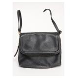 Nordstrom-Labeled Black Pebbled Crossbody Bag