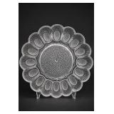 Vintage Mid-century Indiana Glass Egg Plate