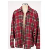 Pendleton Plaid Wool Shirt-Jacket, Size XL