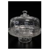 Clear Glass Domed Cake Stand