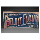 Vintage Beloit Flour Advertising Sign