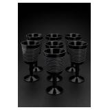 Seven Vintage Villeroy & Boch Conga Goblets