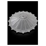 14ï¿½15in Clear Ribbed Light-Fixture Shade