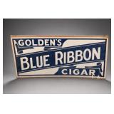 Original Goldenï¿½s Blue Ribbon Cigar Sign