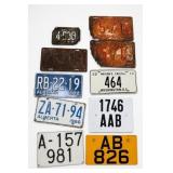 Lot of 10 Vehicle License Plates