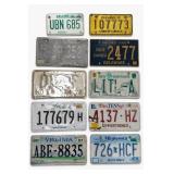 Set of Ten Lot of License Plates