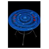 Original Ed Colarik Dallas Artist Painted Table