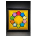 Framed Abstract Geometric Artwork Edward Colarik