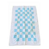 Blue-and-White Checkerboard Quilt