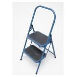 Blue Folding Two-Step Ladder