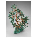 Malachite Gemstone Tree Sculpture
