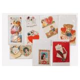 Lot of 7 Vintage Valentine's Day Greeting Cards