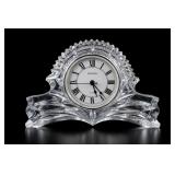 Shannon Quartz Faceted Crystal-Style Mantel Clock