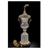 Vintage Paul Hanson Baccarat-Style Urn Lamp