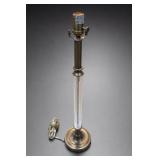 Fluted Clear-Column Floor Lamp