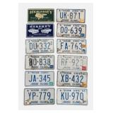 Lot of Twelve Rhode Island Plates & Hershey Signs