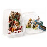 Lot of 17 Christmas Ornaments & Figurines