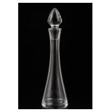 Fluted Clear Glass Decanter with Stopper
