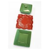 Set of Three Chantal (red platter Talavera Platter