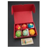 Six Suzy Ultman Christmas Ornaments