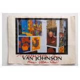 Van Johnson Inscribed Collage Poster