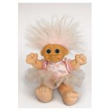 Vintage Troll Russ Berrie & Co., Pink Dress