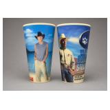 Vintage Kenny Chesney Souvenir Concert Cups