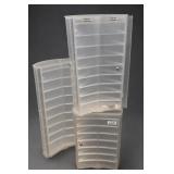 Lot of at Least 3 Acrylic Earring Display Cases