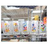 Lot of Five 2000 Disney Mickey Glass Tumblers