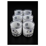 Lot of 6 Dallas Cowboys Mobil Tumblers