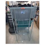 Gray Multi-Tier Wire Shelving Cart/Rack