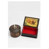 Lot of 2 Decorative Boxes As Is Condition
