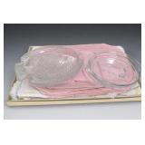 Lot of Glass Fish Plates, Duck Plate and Placemats