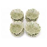Lot of Vintage Ceramic Leafy Salad Bowls