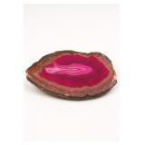 One Polished Magenta-Pink Geode