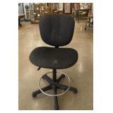 Upholstered Adjustable Swivel Barstool