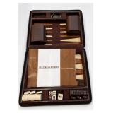 1 Backgammon Set in Brown Zippered w/ Accessories