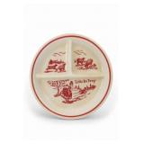 Vintage Glass Little Bo Peep Children's Plate