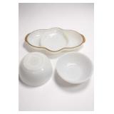 3 Vintage Dishes Federal and Fire King