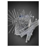Lot of Retail Display Fixture Parts, Clear Tubes