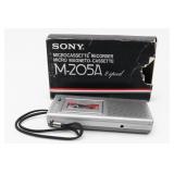 Sony M-205A Microcassette Recorder w/ Original Box