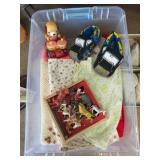 Mixed Lot of Vintage Toys & Crocheted Textiles Etc