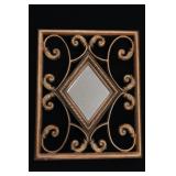Ornate Scrollwork Framed Wall Mirror