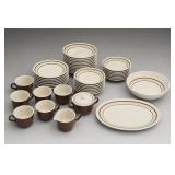 Vintage U.S.A. Ring-Decorated Dinnerware Lot