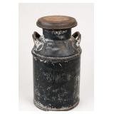 Swift Lidded Painted-Metal Dairy Can