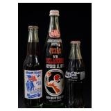 Lot of 3 Dr Pepper & Coca-Cola Bottles